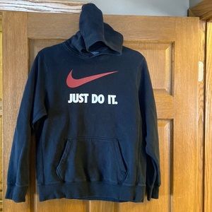 Boys XL black/red Nike hooded sweatshirt!